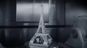 Металлическая Эйфелева башня изготовленная с помощью обрабатывающего центра с ЧПУ — интересное видео