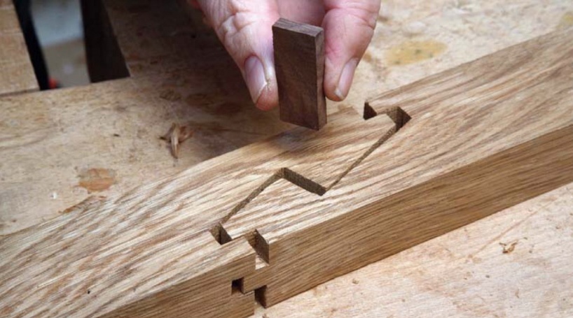 Как соединить деревянные балки в «японский замок» 