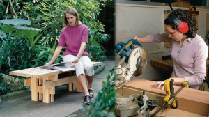 Японская скамейка для сада своими руками [схемы прилагаются]