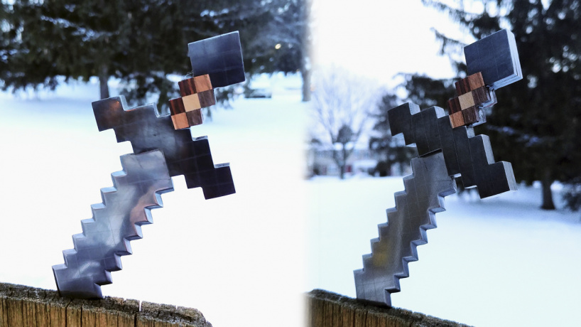 Нож для писем в стиле меча из игры Minecraft