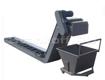 Ленточный транспортер для удаления стружки