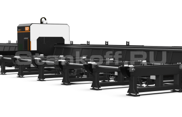 Полуавтоматическая система выгрузки труб