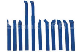 Набор токарных резцов с напайными пластинами, державка