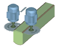 схема распила станок Барс ДГ