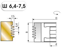 Ш 6,4-7,5, Ш 7,4-10 фрезы для сращивания древесины