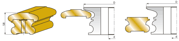 СП-04 фреза для изготовления поручня 2-х элементного