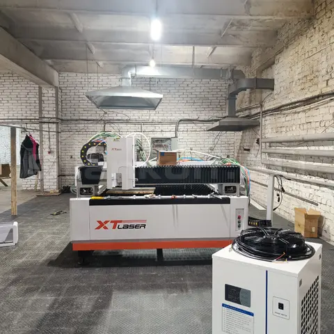 Пусконаладка оптоволоконного станка для резки металла XTC-1530H/2000 Raycus в Вятских Полянах