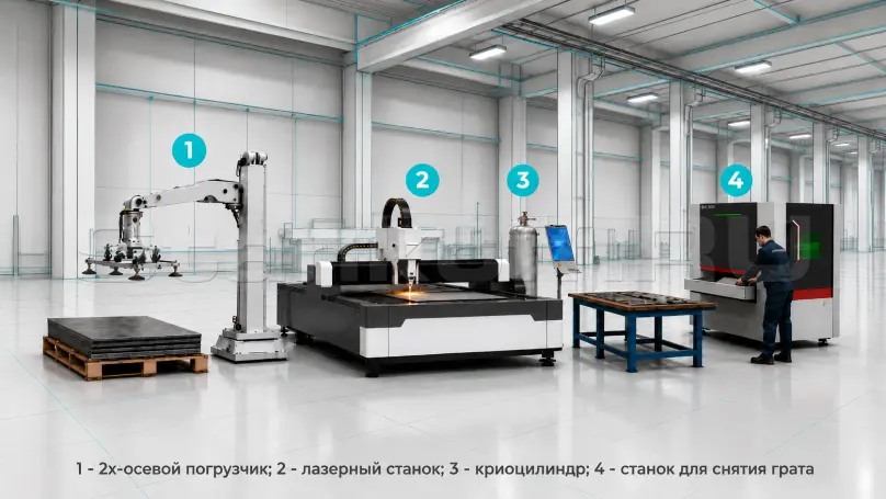 Оптоволоконный лазерный станок по металлу SENFENG SF3015N/3000 Raycus