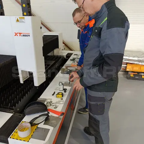 Пусконаладка оптоволоконного лазерного станка по металлу XTC-1530H/2000 Raycus в Казани