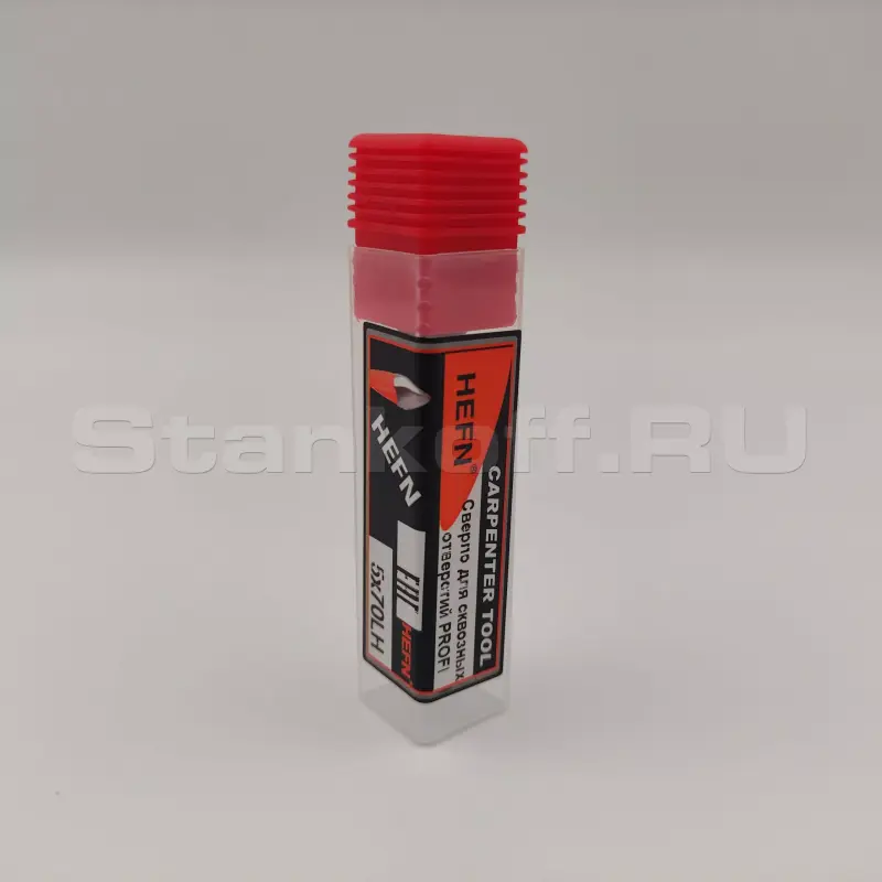 Сверло для сквозных отверстий для присадочного станка PROFI HEFN левое D5x70 S10 LH