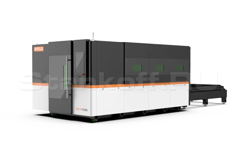 Оптоволоконный лазерный резак по металлу закрытого типа XTC-1530G/3000 IPG