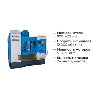 Вертикальный обрабатывающий центр с ЧПУ MetalTec TOPMILL 650F