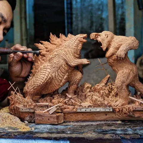 Невероятно искусная резьба по дереву от мастеров из компании DWoodart