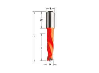 Сверло Delta-Tools присадочное глухое 6x10x57,5 mm Левое
