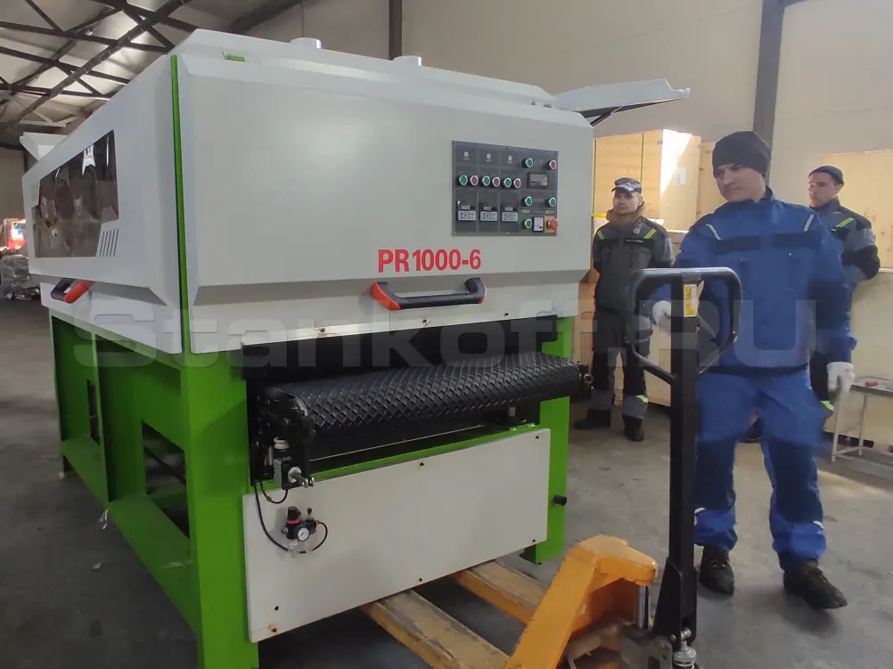 Запуск полировально-шлифовального станка PR1000-6 на складе