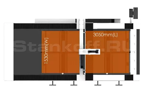 Волоконный лазер для резки листового металла XTC-1530H/2000 IPG