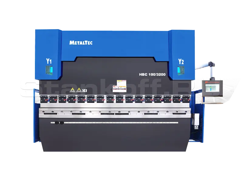 Синхронизированный гидравлический листогибочный пресс с ЧПУ HBC 50/1600 4 axis