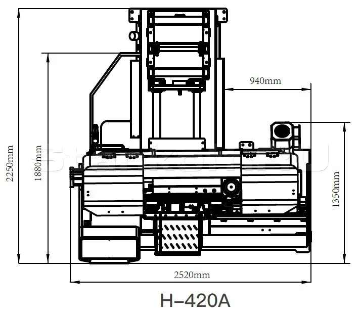 Автоматический ленточнопильный колонный станок STALEX H-420A