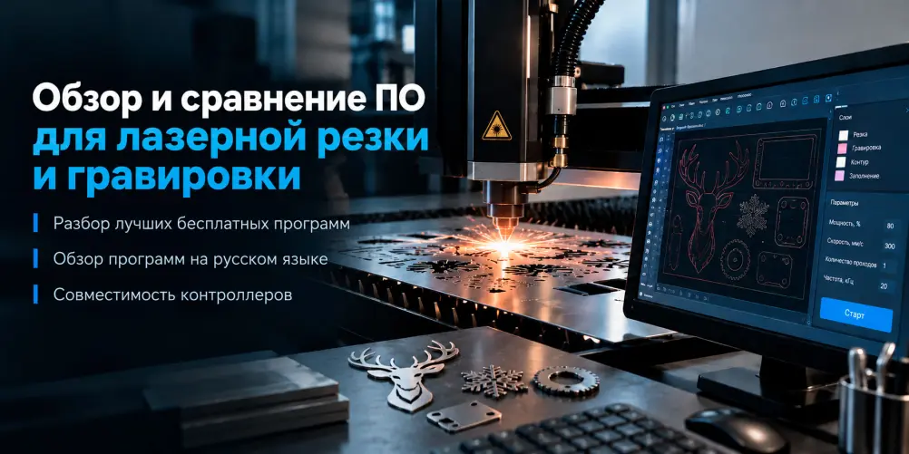 Лучшие бесплатные и платные программы для лазерной резки и гравировки