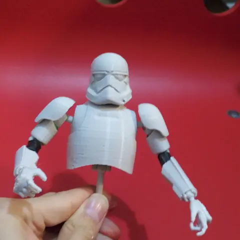 Подвижная фигурка штурмовика из звездных войн на 3D принтере — файлы для печати прилагаются!