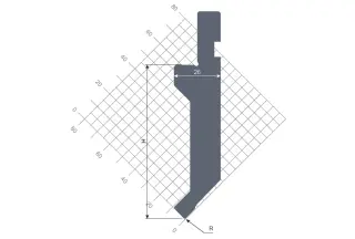Пуансоны гибочные серии STP 125 88 R0.8