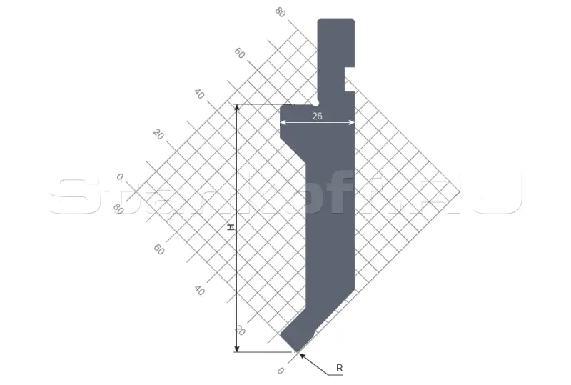 Пуансон STP 125 88 R0.8 835 s