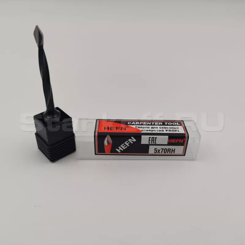 Сверло для сквозных отверстий для присадочного станка PROFI HEFN правое D5x70 S10 RH