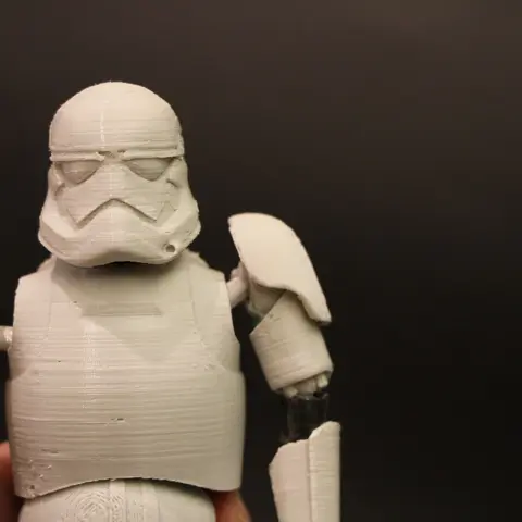 Подвижная фигурка штурмовика из звездных войн на 3D принтере — файлы для печати прилагаются!