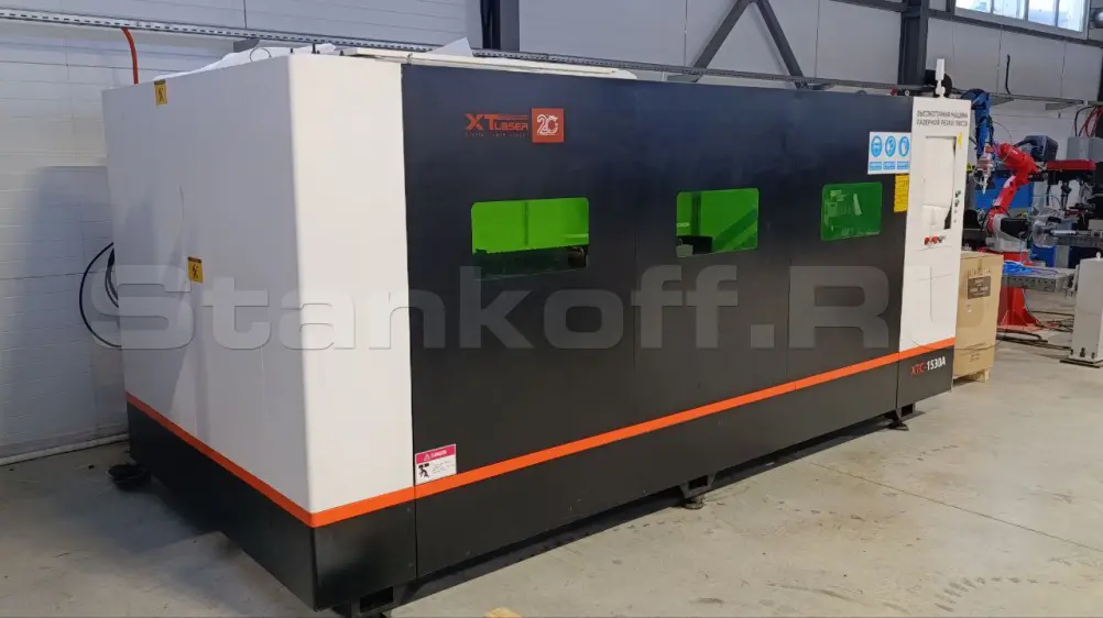 Пусконаладка оптоволоконного лазерного станка в защитной кабине XTC-1530A/3000 Raycus в Ямашурме
