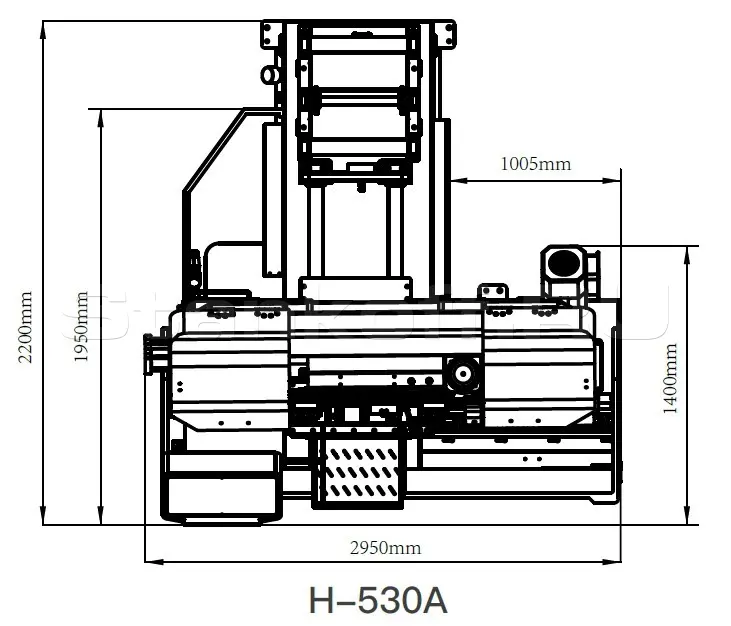 Автоматический ленточнопильный колонный станок STALEX H-530А