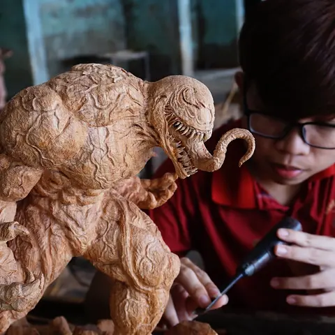 Невероятно искусная резьба по дереву от мастеров из компании DWoodart