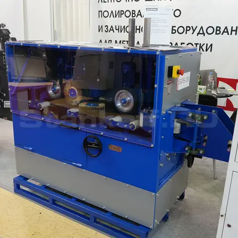 Станок PS-100 для очистки от ржавчины и шлифовки профильных труб