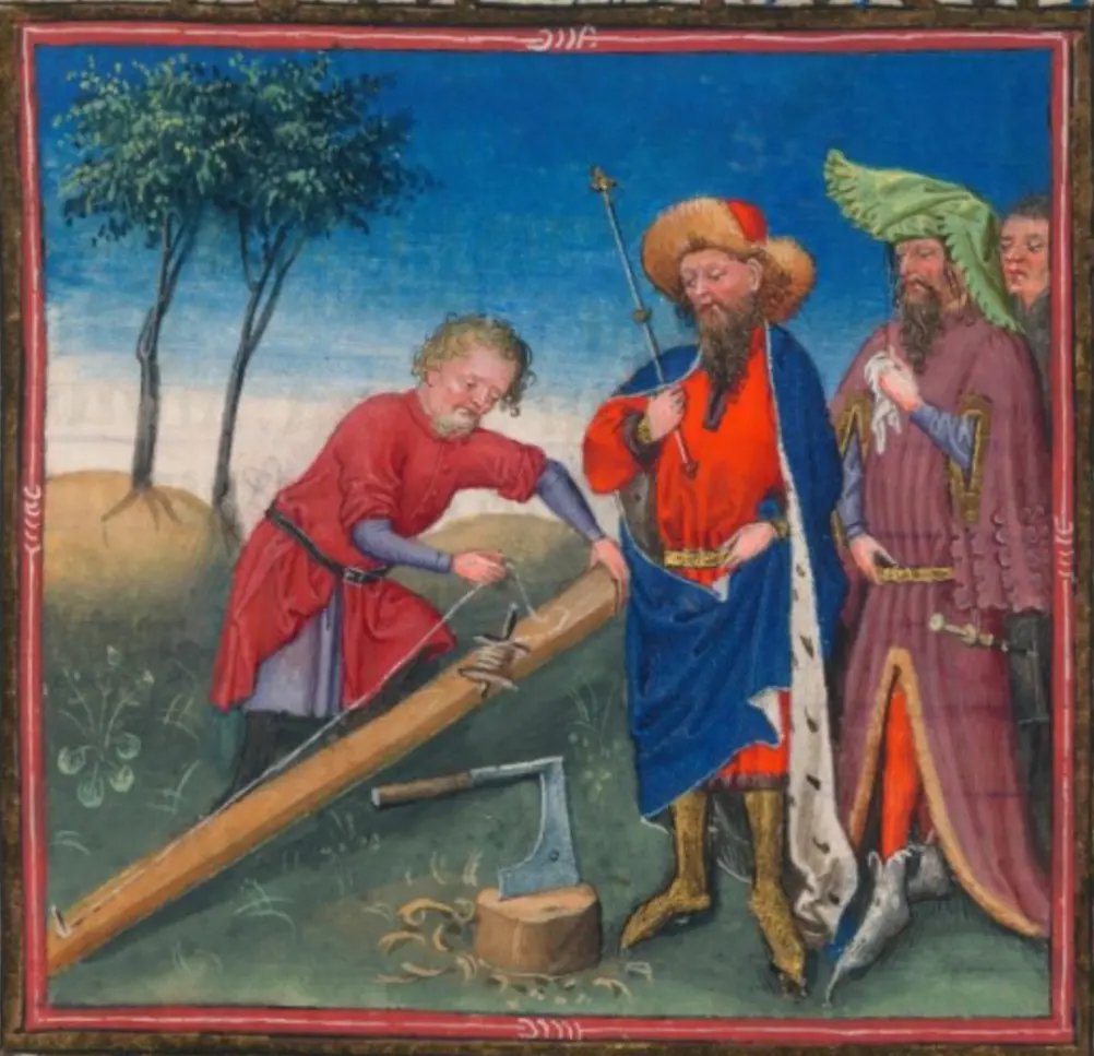 Часы Екатерины Клевской (MS M.917, 105r), Утрех, ок. 1440 г., Библиотека Моргана.