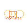 Трасса для гонок дронов с системной автоматической фиксацией полетов Quadro Race Multi