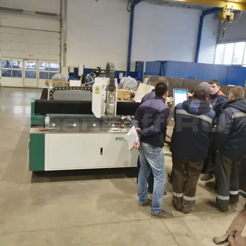 Пусконаладка оптоволоконного лазерного станка для резки металла OR-F1530/3000 IPG и оптоволоконного лазера легкой серии для резки труб OR-TL 6020/2000 IPG в Набережных Челнах
