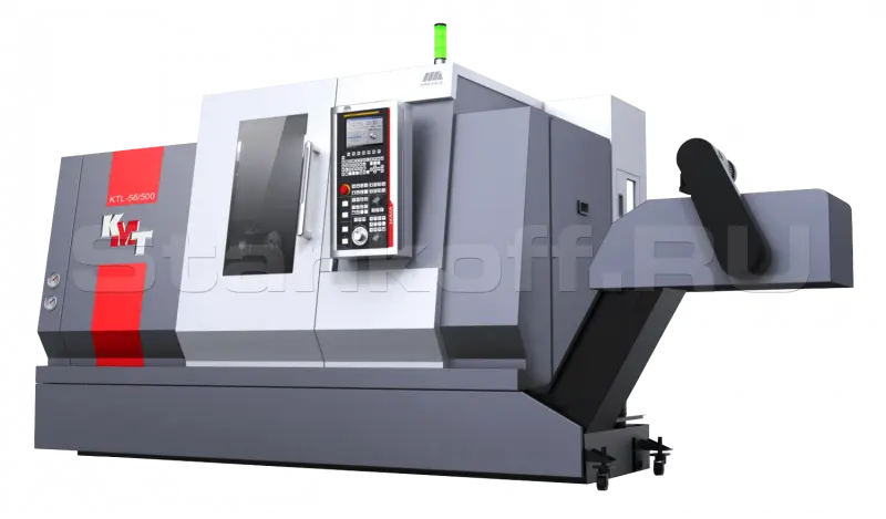 Токарный станок с наклонной станиной KTL-S 56 (угол наклона станины 45°)