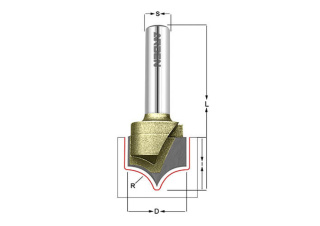 Фреза скругление R=9.52 D=19.05x14 S=6.35 ARDEN A0405114