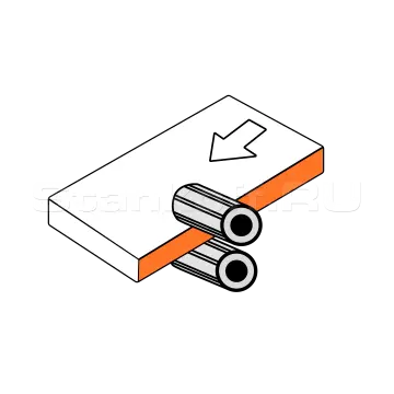 Грубое снятие свесов