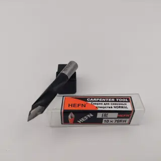 Сверло для сквозных отверстий для присадочного станка NORMAL HEFN правое D10x70 S10 RH — фото 4