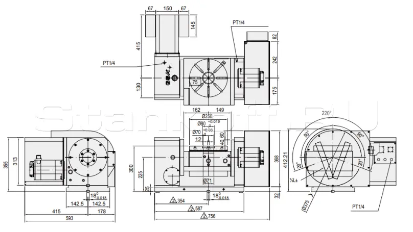 Вертикальный обрабатывающий центр KVL Sino 1260А