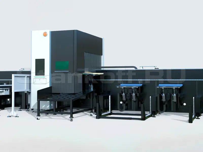 Оптоволоконный лазерный труборез с 3-мя патронами XTC-TX360-1206-3C/6000 Raycus