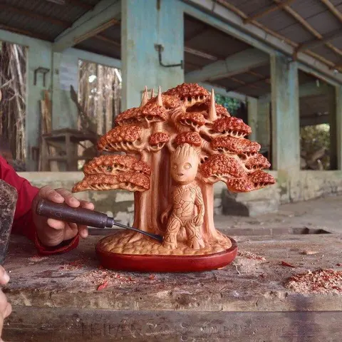 Невероятно искусная резьба по дереву от мастеров из компании DWoodart