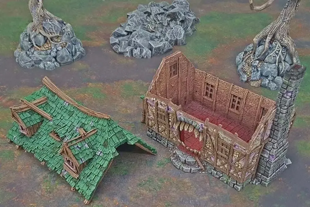 Дом "Мимик", опубликованный одной из альтернатив DragonLock, Printable Scenery.