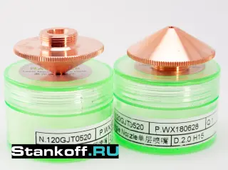 Оригинальное одинарное сопло 1,4 мм Raytools RNS-2814 для оптоволоконного лазера — фото 4