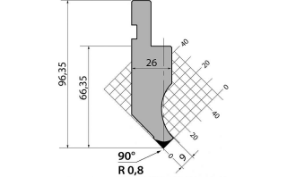 Пуансон PK.97.90.R08.805s