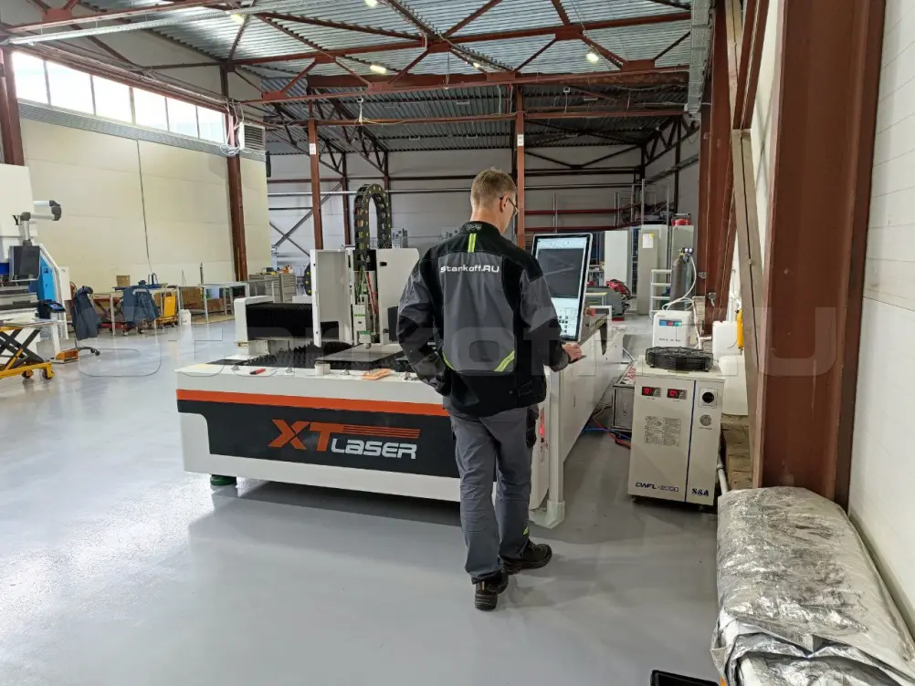 Пусконаладка оптоволоконного лазерного станка по металлу XTC-1530H/2000 Raycus в Казани