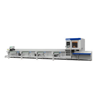 Оптоволоконный лазерный труборез с наклонной головой A16-C/3000 Raycus 5-Axis и полуавтоматической системой погрузки
