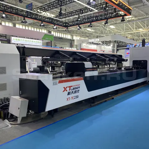 Оптоволоконный труборез с сервостолом и активной поддержкой труб XTC-T230/2000 Raycus
