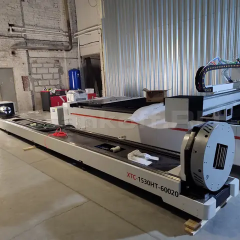 Пусконаладка оптоволоконного лазерного станка для резки листов и труб XTC-1530HT/3000 Raycus в Воронеже
