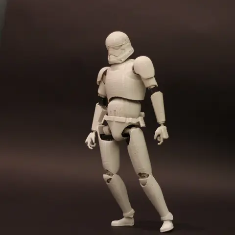 Подвижная фигурка штурмовика из звездных войн на 3D принтере — файлы для печати прилагаются!